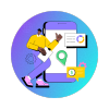 Logo do Bootcamp de desenvolvimento Flutter para mobile